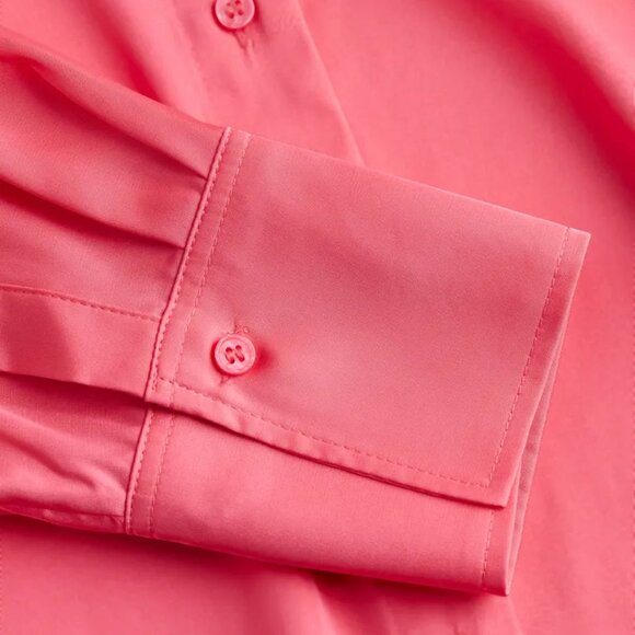 H&M Pink V-neck Blouse/NWT/M - Picture 6 of 13